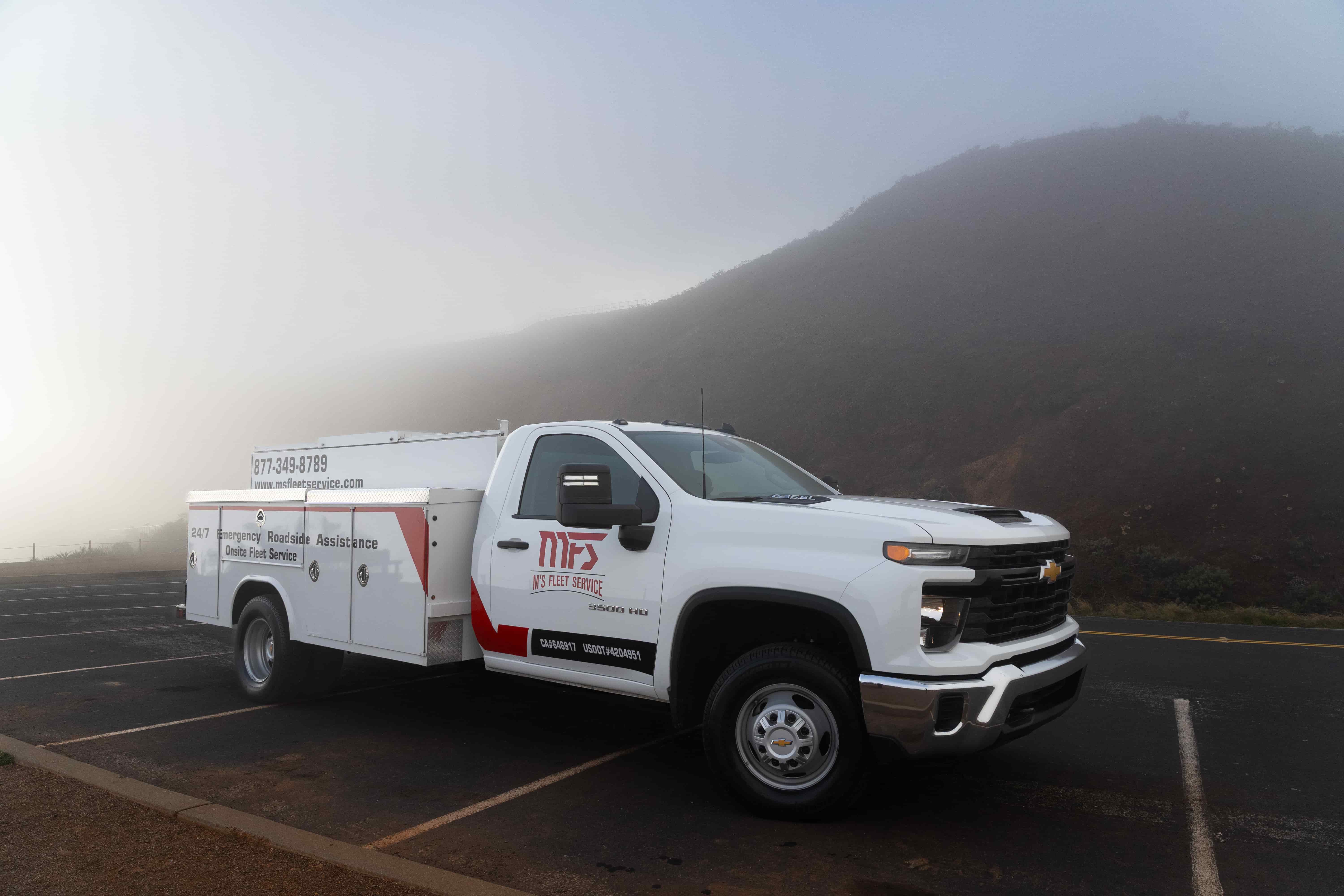 MFS Fleet Service mobile truck in the field